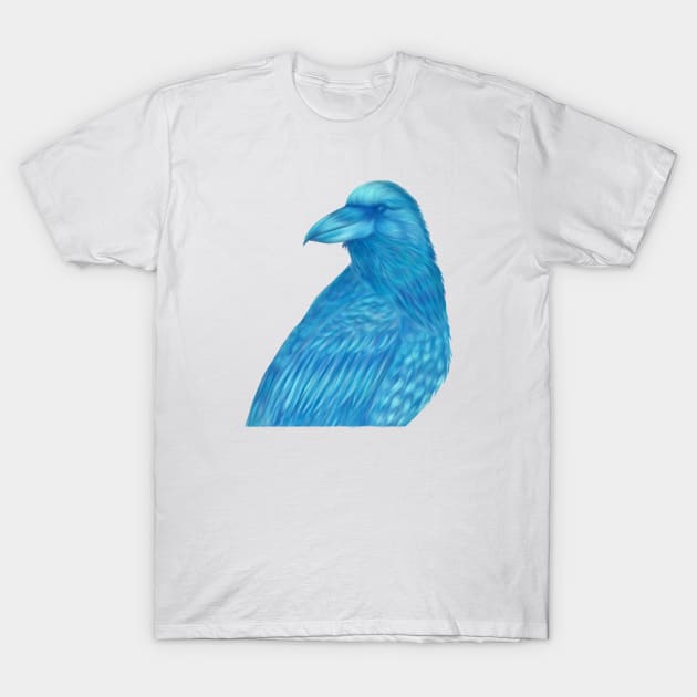 Blue Raven T-Shirt by alxandromeda